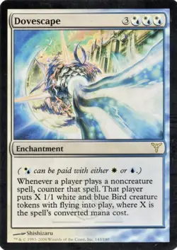 WOTC MtG Dissension Dovescape (R) NM Card - Image 1