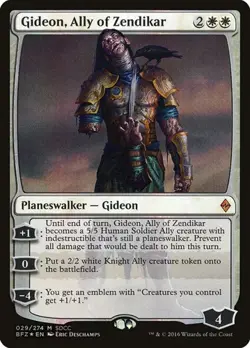 Gideon, Ally of Zendikar - Foil Promo San Diego Comic-Con 2016 LP MTG - Image 1