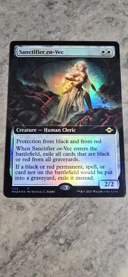 Sanctifier en-Vec (Extended Art) Modern Horizons 2 Foil Creature Rare MTG NM - Image 1