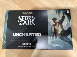 MTG Secret Lair x Uncharted RAINBOW FOIL EDITION Sealed, In Hand - Image 1