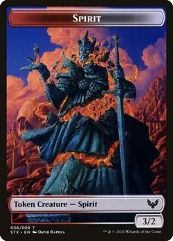 10 Spirit Tokens (006/009) Strixhaven: School of Mages MTG Token - Image 1