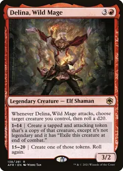 MTG x1 Delina, Wild Mage - Adventures in the Forgotten Realms - Near Mint - Image 1