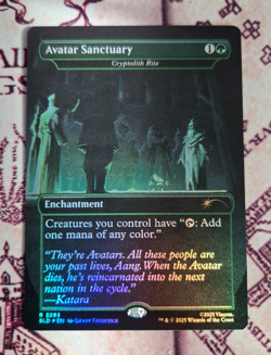 MTG Foil Avatar Sanctuary Borderless Cryptolith Rite Avatar Last Airbender NM - Image 1