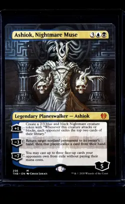 MTG Magic The Gathering Theros Beyond Death Borderless 256 Ashiok Nightmare Muse - Image 1