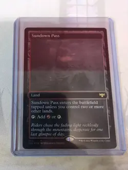 MTG - Sundown Pass - Black & White Foil - Innistrad: Double Feature - Image 1
