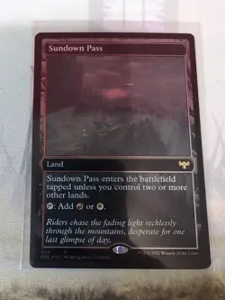 MTG - Sundown Pass - Black & White Foil - Innistrad: Double Feature - Image 2