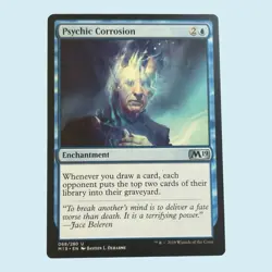 PSYCHIC CORROSION, Core Set 2019, Near Mint, Magic The Gathering MTG - Image 1
