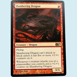 Slumbering Dragon, Core Set 2013, Near Mint, Magic the Gathering MTG - Image 1
