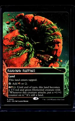 2025 MTG Magic the Gathering EOS Stellar Sights Borderless #35 Raging Ravine - Image 1