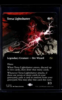 MTG Magic The Gathering TDM Tarkir Dragonstorm Borderless 345 Tersa Lightshatter - Image 1