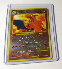 Pokemon TCG Neo Premium File 2 Charizard Japanese Holo Card Promo #006 Played - Image 1