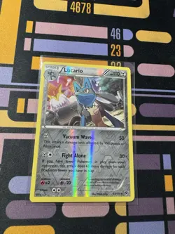 Lucario 63/124 XY Fates Collide 2016 Reverse Holo Rare Pokemon TCG Card - Image 1