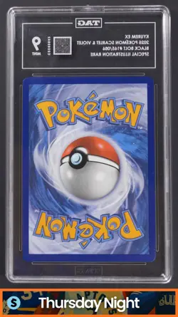 2025 POKEMON SV BLACK BOLT #165/086 KYUREM EX SPECIAL ILLUSTRATION RARE TAG 9 - Image 2