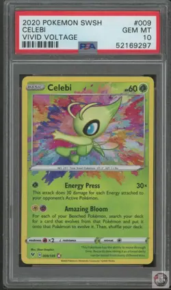 Celebi 009/185 Vivid Voltage Pokemon PSA 10 - Image 1