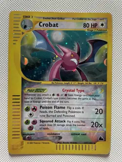 Pokemon TCG - Crystal Crobat - Skyridge 147/144 - Secret Rare - Image 1