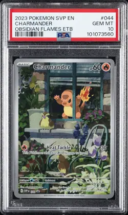 2023 POKEMON SVP EN-SV BLACK STAR PROMO #044 CHARMANDER PSA 10 - Image 1