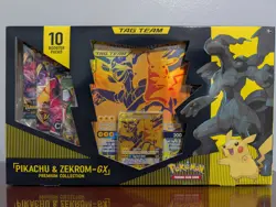 Pokemon TCG: Tag Team - Pikachu & Zekrom GX Premium Collection Box - NEW/SEALED - Image 1