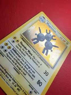 Pokemon Magneton Base Set 9/102 Unlimited - WOTC - Holo Rare NM - Image 3