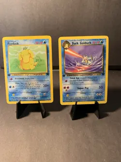 Pokemon TCG Dark Golduck & Psyduck 1st Edition Team Rocket VTG WOTC 2000 - Image 1