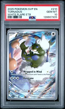 2025 POKEMON SVP EN-SV BLACK STAR PROMO #210 TORNADUS PSA 10 - Image 1