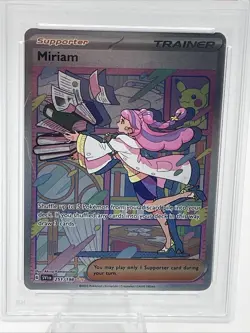 Miriam Pokemon Scarlet & Violet Base #251 Special Illustration Rare PSA 9 MINT - Image 2