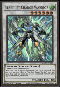 Yu-Gi-Oh! TCG | Stardust Charge Warrior | Yugioh MAGO-EN029 - Image 1