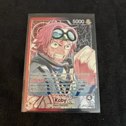 Koby OP11-001 Leader (Alternate Art) - A Fist of Divine Speed One Piece ENGLISH - Image 1