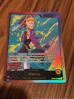 ONE PIECE CARTE LEADER MARCO OP08-002 L HOLO FR - Image 1