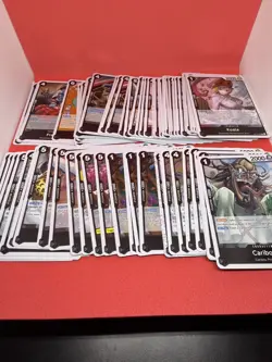One Piece TCG Lot All Foil All Black Rare Common Uncommon Event Black Beard 85 - Image 3
