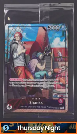2025 ONE PIECE EN #OP09-001 SHANKS PSA MAGAZINE EXCLUSIVE PROMO SEALED - Image 1