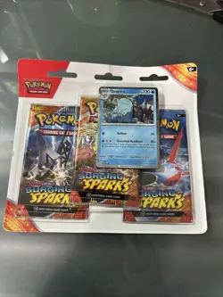 Pokemon Cards - S&V: Surging Sparks -QUAGSIRE BLISTER PACK (3 Boosters & 1 Foil) - Image 1