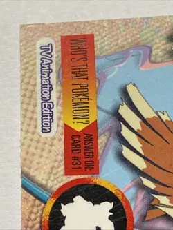 FEAROW #22 Pokemon Card TCG FOIL Topps TV Animation - Image 5