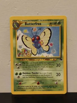 Butterfree 9/18 - NON-HOLO - Southern Islands - VINTAGE WOTC POKEMON CARD - MP - Image 1