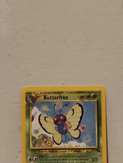 Butterfree 9/18 - NON-HOLO - Southern Islands - VINTAGE WOTC POKEMON CARD - MP - Image 2