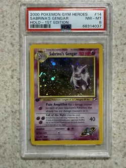 Pokemon TCG Sabrina's Gengar Gym Challenge Holo Card 1st Edition 14/132 - Image 1