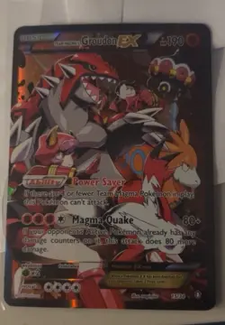 Pokemon TCG Team Magma's Groudon EX Holo Rare Card 15/34 Double Crisis - Image 1