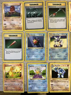 Pokemon vintage Shadowless base set 30 card lot- HP Condition - Image 1