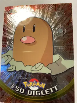 DIGLETT #50 Pokemon Card TCG FOIL Topps TV Animation - Image 1