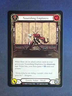 FAB MON246 Nourishing Emptiness Generic Action Majestic Flesh and Blood TCG - Image 1