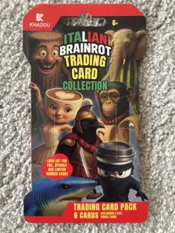 KHADOU ITALIAN BRAINROT TRADING CARD COLLECTION GAME SEALED SLEEVED BOOSTER PACK - Image 1
