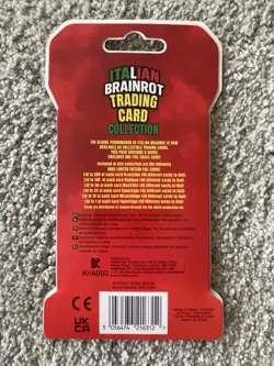 KHADOU ITALIAN BRAINROT TRADING CARD COLLECTION GAME SEALED SLEEVED BOOSTER PACK - Image 2