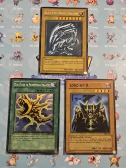 Yugioh TCG Blue Eyes SDK 3 Card Lot - Image 1