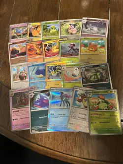 100x Pokemon TCG Cards - Bulk Lot - Common/Uncommon +20 Reverse/Holos!- Modern - Image 2