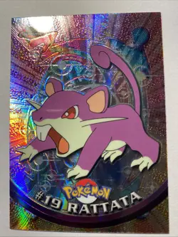 RATTATA #19 Pokemon Card TCG FOIL Topps TV Animation - Image 1