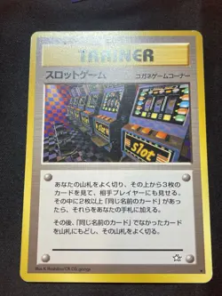 Arcade Game Slot Machine Card Pokemon Card Old Back Pokemon Trainer - Image 2