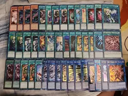 Yugioh 45 Card Sky Striker Deck Core Engage Widow Anchor Kagari Shark Cannon - Image 1