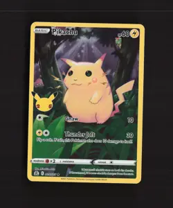 Pikachu 005/025 Celebrations Full Art Ultra Rare Holo Pokemon Card LP - Image 1