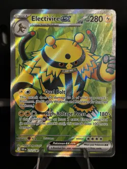 Pokemon TCG Electivire EX Holo Card 212/182 Ultra Rare, 2025, Destined Rivals - Image 1