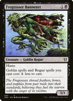 X 1 Frogtosser Banneret NM Zendikar Rising Commander 043 MTG Magic The Gathering - Image 1