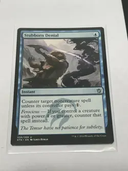 MTG Stubborn Denial KTK 056 - Image 1